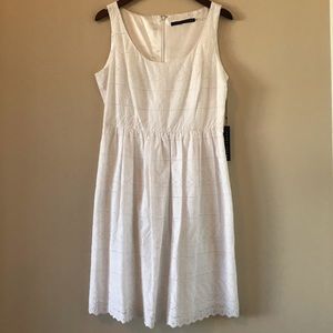 Ivanka Trump White Eyelet Dress